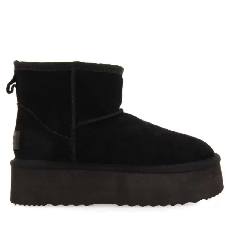 Gioseppo Boots & Ankle Boots*Black Australian Platform Boots For Women Bancroft