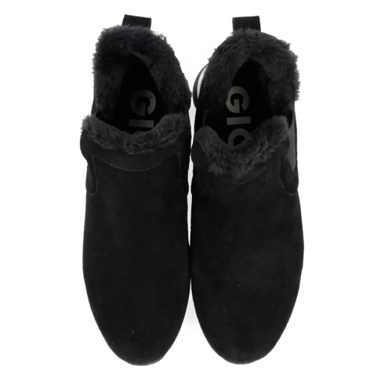 Gioseppo Sneakers*Black Sneakers Ankle Boots Slip Style With Mini Wedge For Woman Eckero