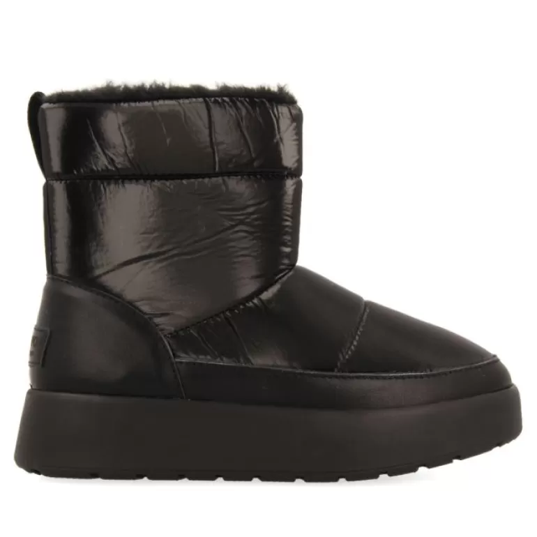 Gioseppo Boots & Ankle Boots*Brechin Black Quilted Shearling Boots