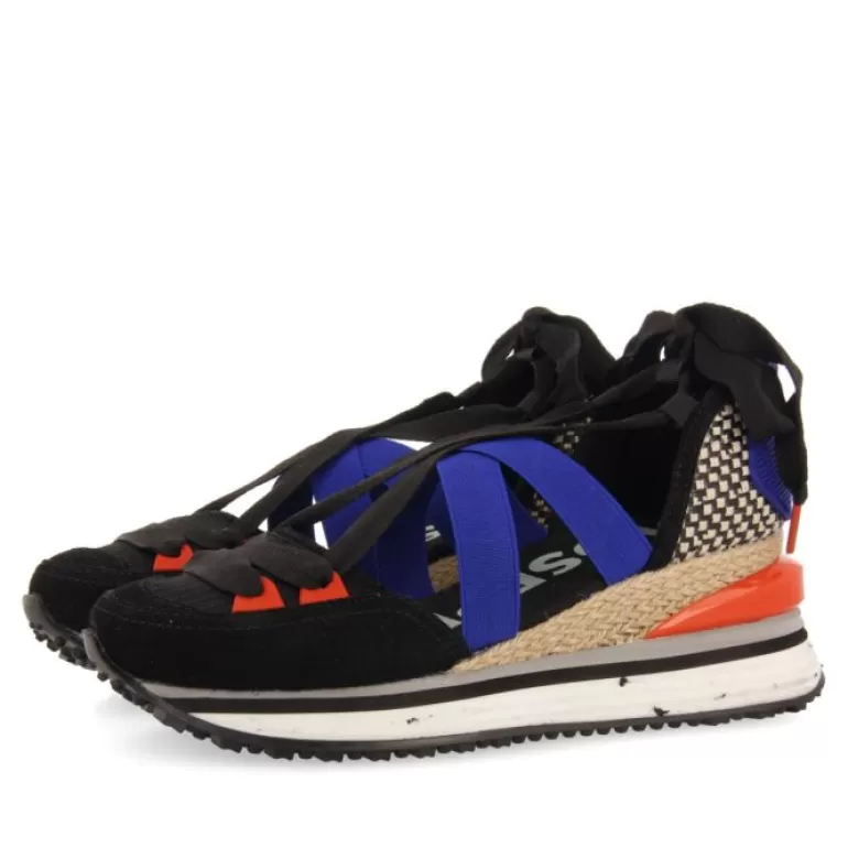 Gioseppo Sneakers*Coinches Black Espadrille Sneakers With Wedges