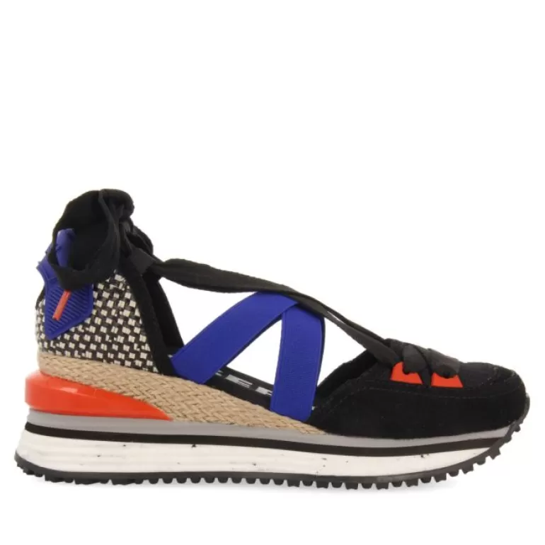 Gioseppo Sneakers*Coinches Black Espadrille Sneakers With Wedges