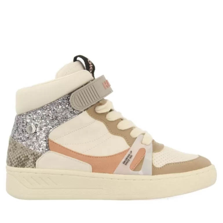 Gioseppo Sneakers*Gaibau Women'S White Boot-Style Sneakers With Details