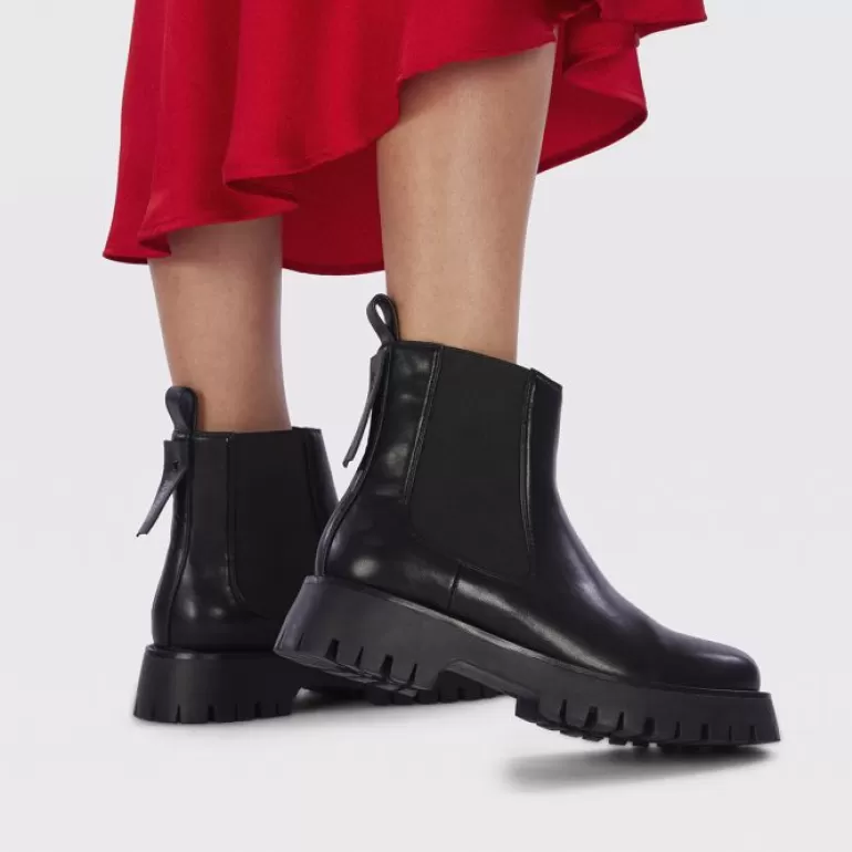 Gioseppo Boots & Ankle Boots*Geilo Women'S Black Chelsea Boots With Track Soles