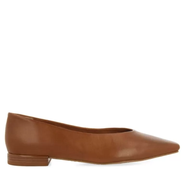 Gioseppo Ballet Pumps*Gifford Women'S Tan Ballet Flats With Pointed Toes