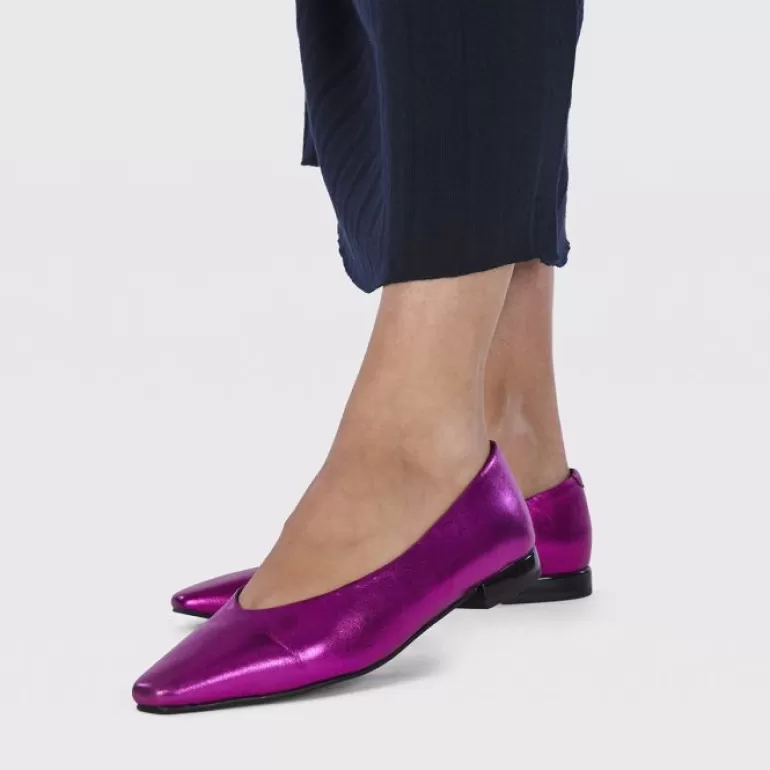 Gioseppo Ballet Pumps*Hamre Women'S Fuchsia Ballet Flats With Pointed Toes