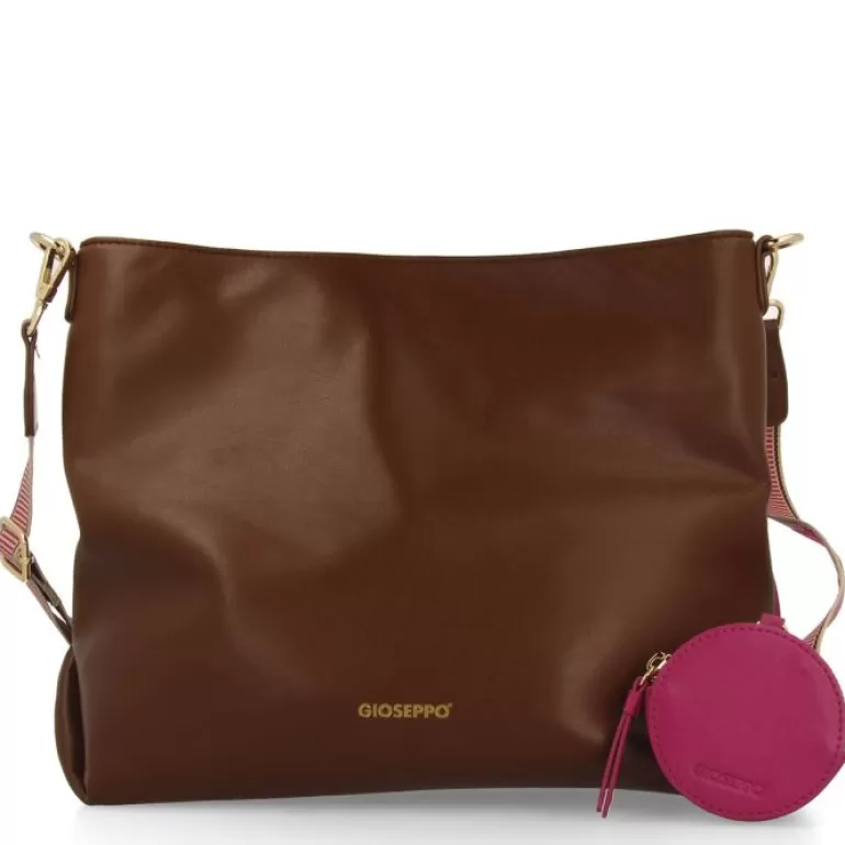 Gioseppo Shoulder Bags*Kallham Brown Shopper Bag With Pink Details