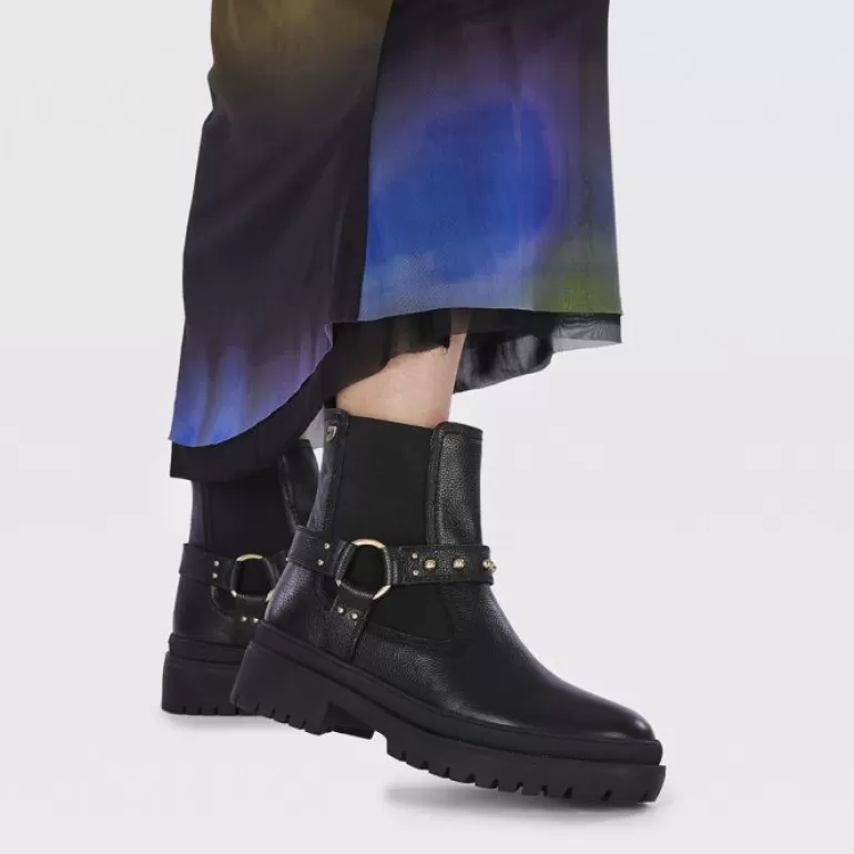 Gioseppo Boots & Ankle Boots*Liff Women'S Black Leather Chelsea Boots With Studs