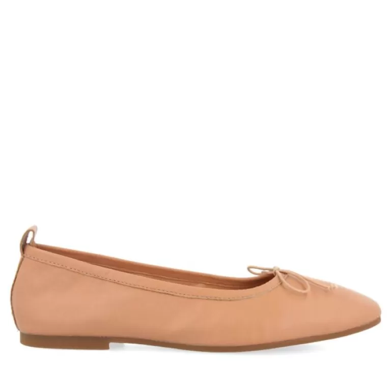 Gioseppo Ballet Pumps*Pierbach Women'S Nude Leather Ballet Flats