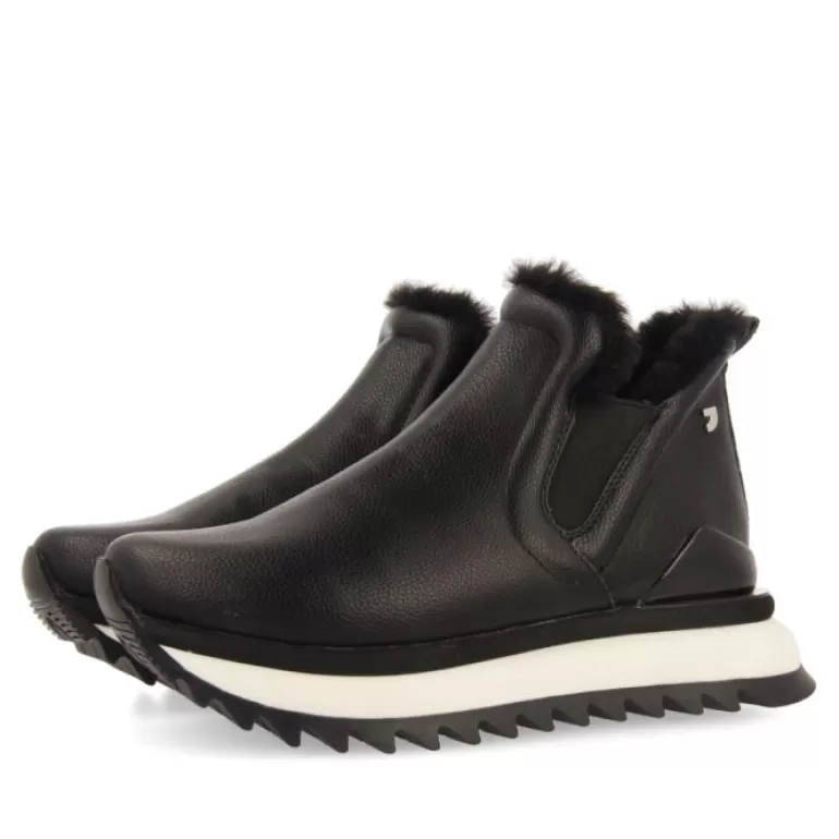 Gioseppo Sneakers*Pitten Women'S Black Chelsea Boot-Style Sneakers