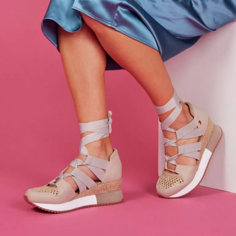 Gioseppo Sneakers*Tassin Women'S Beige Espadrille Sneakers