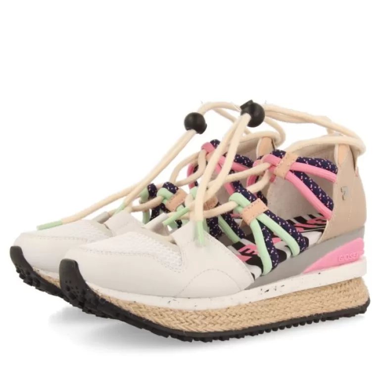 Gioseppo Sneakers*Tulare Black Espadrille Sneakers With Wedges